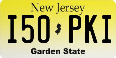NJ license plate I50PKI