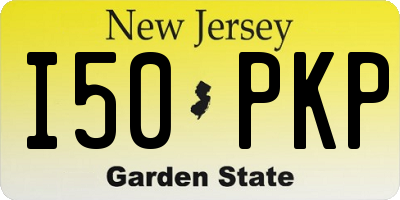 NJ license plate I50PKP