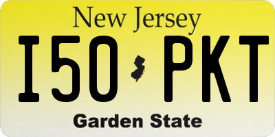 NJ license plate I50PKT