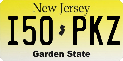 NJ license plate I50PKZ