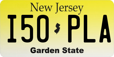 NJ license plate I50PLA