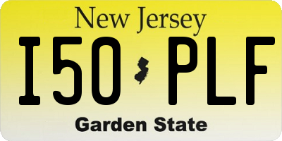 NJ license plate I50PLF