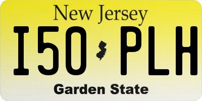 NJ license plate I50PLH