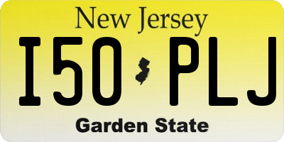 NJ license plate I50PLJ