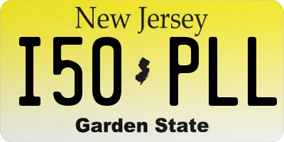 NJ license plate I50PLL