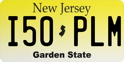 NJ license plate I50PLM