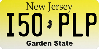 NJ license plate I50PLP