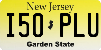 NJ license plate I50PLU