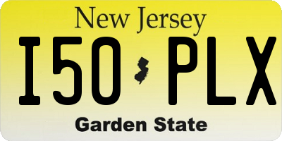 NJ license plate I50PLX