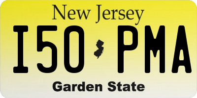 NJ license plate I50PMA