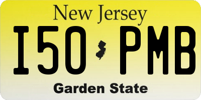 NJ license plate I50PMB