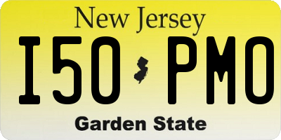 NJ license plate I50PMO