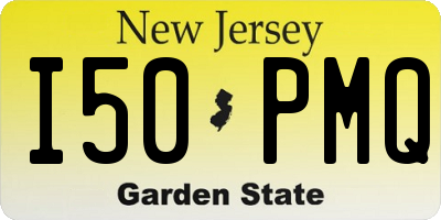 NJ license plate I50PMQ