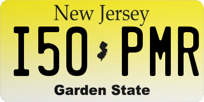 NJ license plate I50PMR