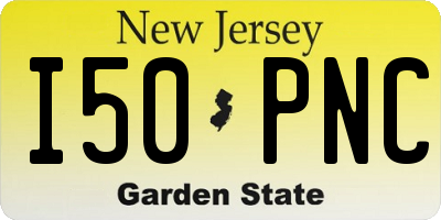 NJ license plate I50PNC