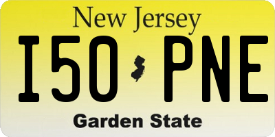 NJ license plate I50PNE