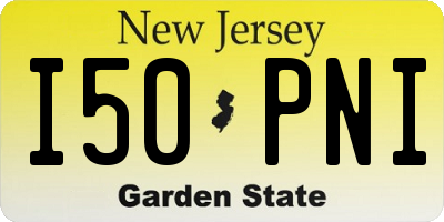 NJ license plate I50PNI