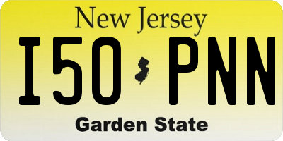 NJ license plate I50PNN
