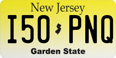 NJ license plate I50PNQ