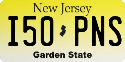 NJ license plate I50PNS
