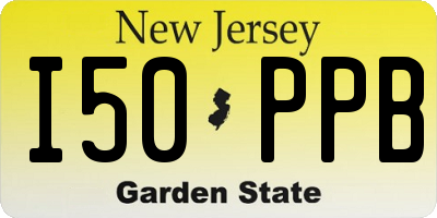NJ license plate I50PPB