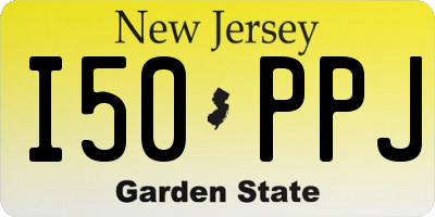 NJ license plate I50PPJ
