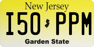 NJ license plate I50PPM