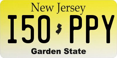NJ license plate I50PPY