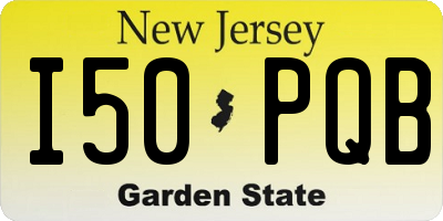NJ license plate I50PQB