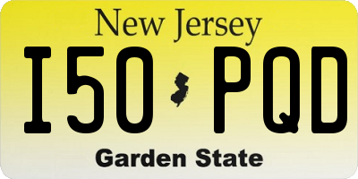 NJ license plate I50PQD