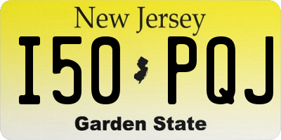 NJ license plate I50PQJ
