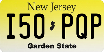 NJ license plate I50PQP