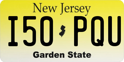 NJ license plate I50PQU