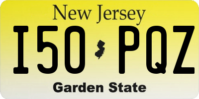 NJ license plate I50PQZ