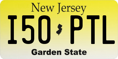 NJ license plate I50PTL