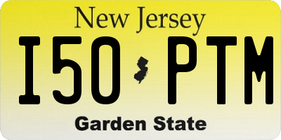 NJ license plate I50PTM