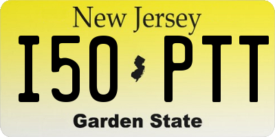 NJ license plate I50PTT
