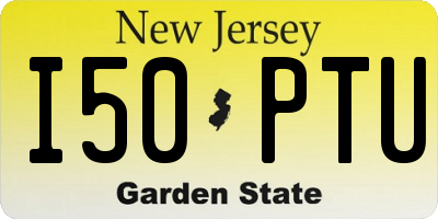 NJ license plate I50PTU