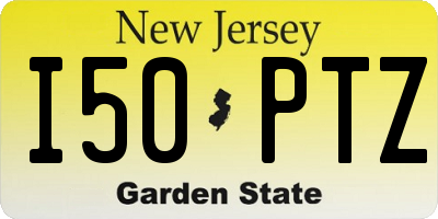 NJ license plate I50PTZ