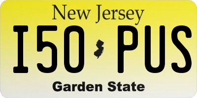 NJ license plate I50PUS