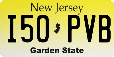 NJ license plate I50PVB