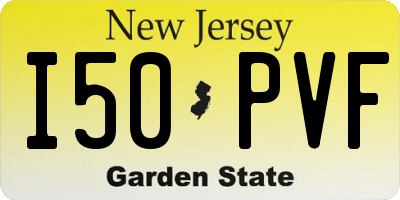 NJ license plate I50PVF