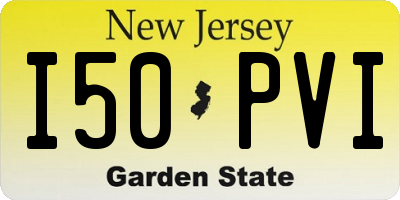 NJ license plate I50PVI