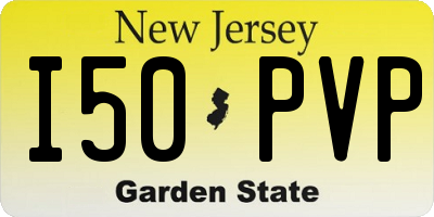 NJ license plate I50PVP