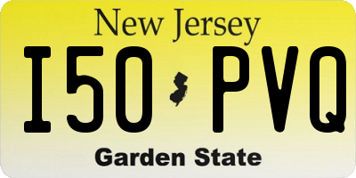 NJ license plate I50PVQ