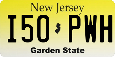 NJ license plate I50PWH
