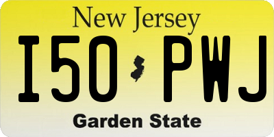 NJ license plate I50PWJ