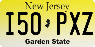 NJ license plate I50PXZ