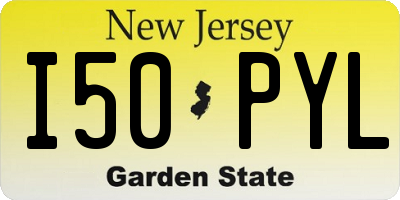 NJ license plate I50PYL