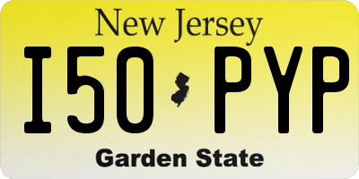 NJ license plate I50PYP